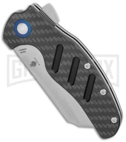 Kizer Vanguard Sheepdog XL Liner Lock Knife Carbon Fiber - Satin Plain -Kizer Sales Store Kizer Vanguard Sheepdog XL C01C LL CF Satin V5488C3 BHQ 114106 jr spine 2 large