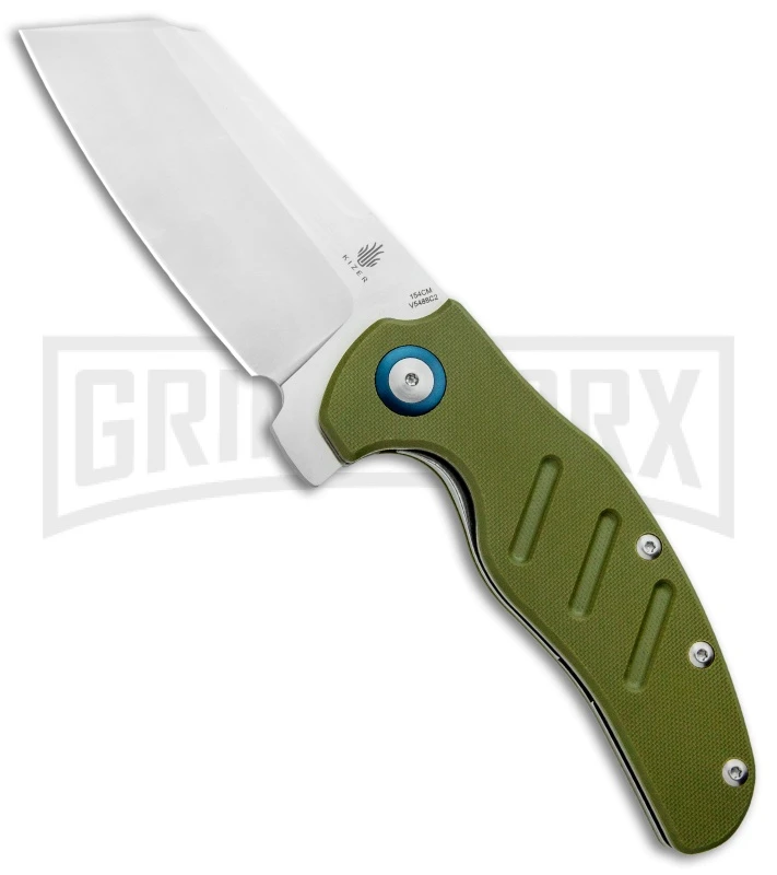 Kizer Vanguard Sheepdog XL Liner Lock Knife Green G-10 - Satin Plain 3 Kizer Vanguard Sheepdog XL Liner Lock Knife Green G-10 - Satin Plain