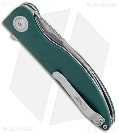 Kizer Swaggs Swayback Green G-10 Folding Knife - Stonewash Plain 9 Kizer Swaggs Swayback Green G-10 Folding Knife - Stonewash Plain - Image 7