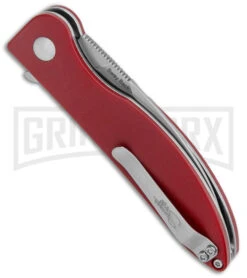 Kizer Swaggs Swayback Red Micarta Folding Knife - Stonewash Plain 8 Kizer Swaggs Swayback Red Micarta Folding Knife - Stonewash Plain -Kizer Sales Store Kizer Vanguard Swaggs Swayback Red Micarta SW V3566N4 BHQ 126630 jr side large