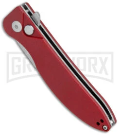 Kizer Swaggs Swayback Red Micarta Folding Knife - Stonewash Plain 7 Kizer Swaggs Swayback Red Micarta Folding Knife - Stonewash Plain -Kizer Sales Store Kizer Vanguard Swaggs Swayback Red Micarta SW V3566N4 BHQ 126630 jr spine large