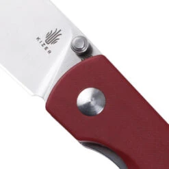 Kizer Yorkie Red Micarta Ki3525S1(2.50" Satin) -Kizer Sales Store KizerYorkieRedMicartaKi3525S1 3