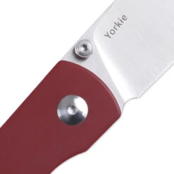 Kizer Yorkie Red Micarta Ki3525S1(2.50" Satin) -Kizer Sales Store KizerYorkieRedMicartaKi3525S1 4