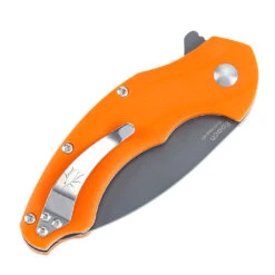 Kizer Roach G10 Orange V4477N2 (3.5" Grey Ti-Coated) -Kizer Sales Store MG 4764