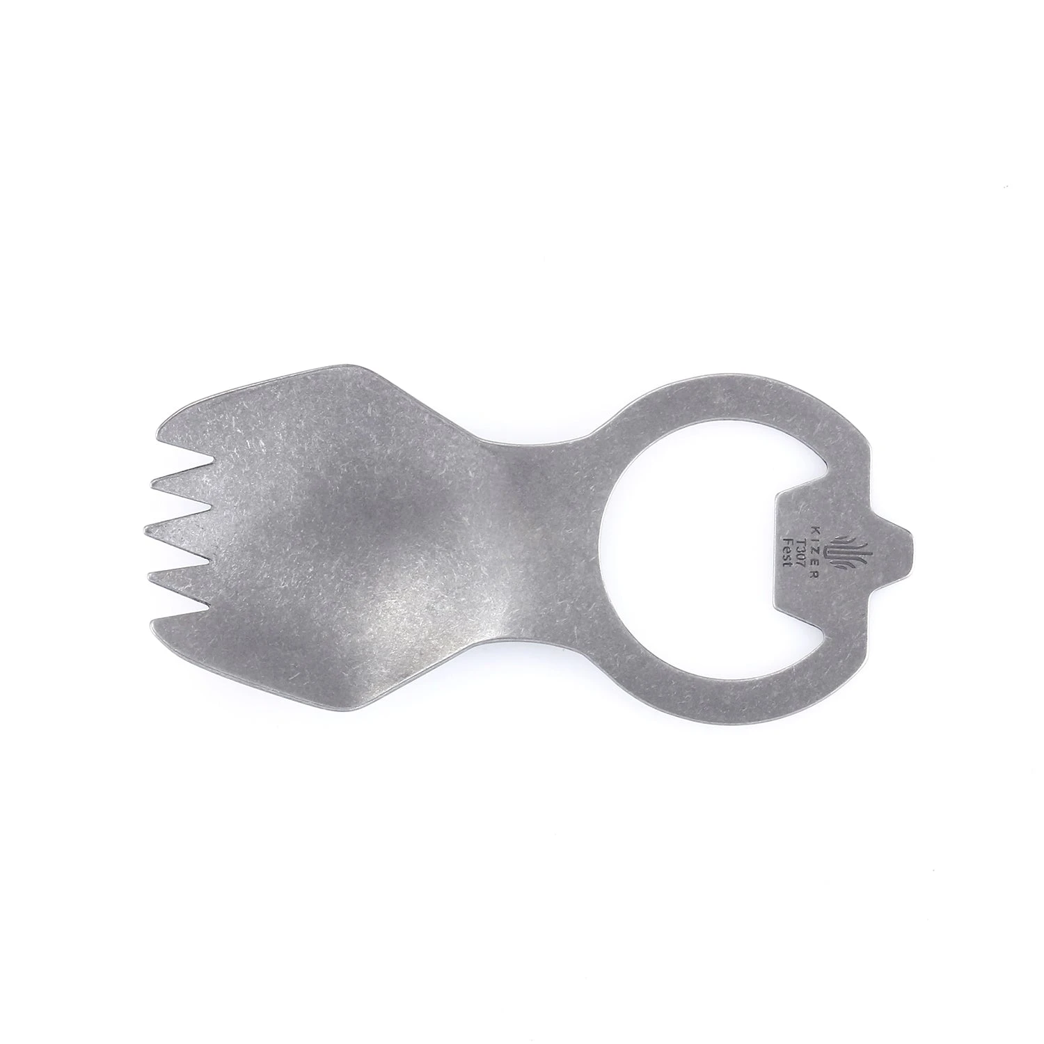Kizer Small Fest Titanium Spork & Bottle Opener T307 4 Kizer Small Fest Titanium Spork & Bottle Opener T307 - Image 3