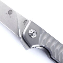 Kizer Splinter Titanium Gray Ki3457A1 (3.375" Stonewash) -Kizer Sales Store MG 6092