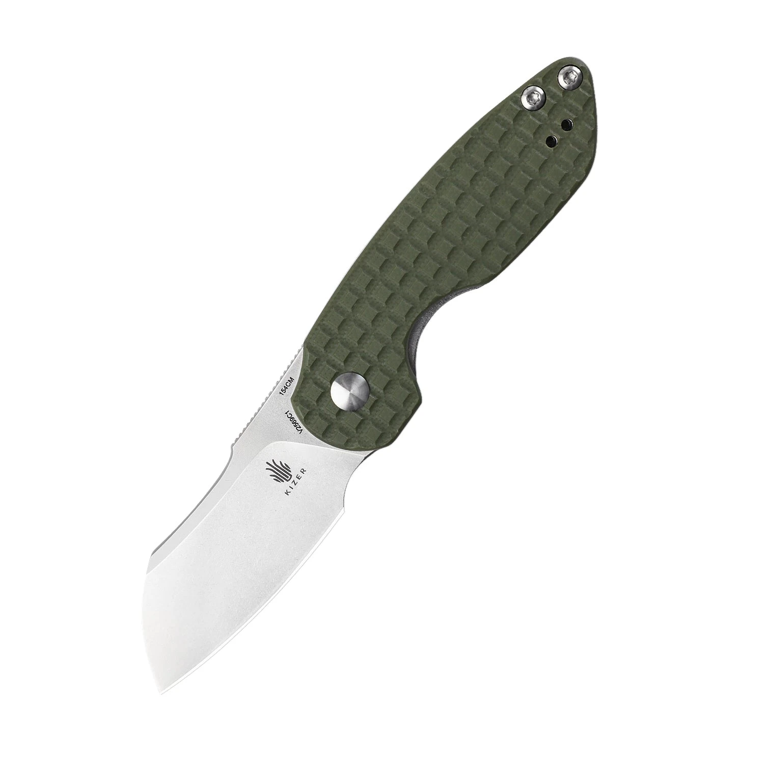 Kizer October Mini Liner Lock Knife Green G-10 (2.54" Stonewash) V2569C1 3 Kizer October Mini Liner Lock Knife Green G-10 (2.54" Stonewash) V2569C1
