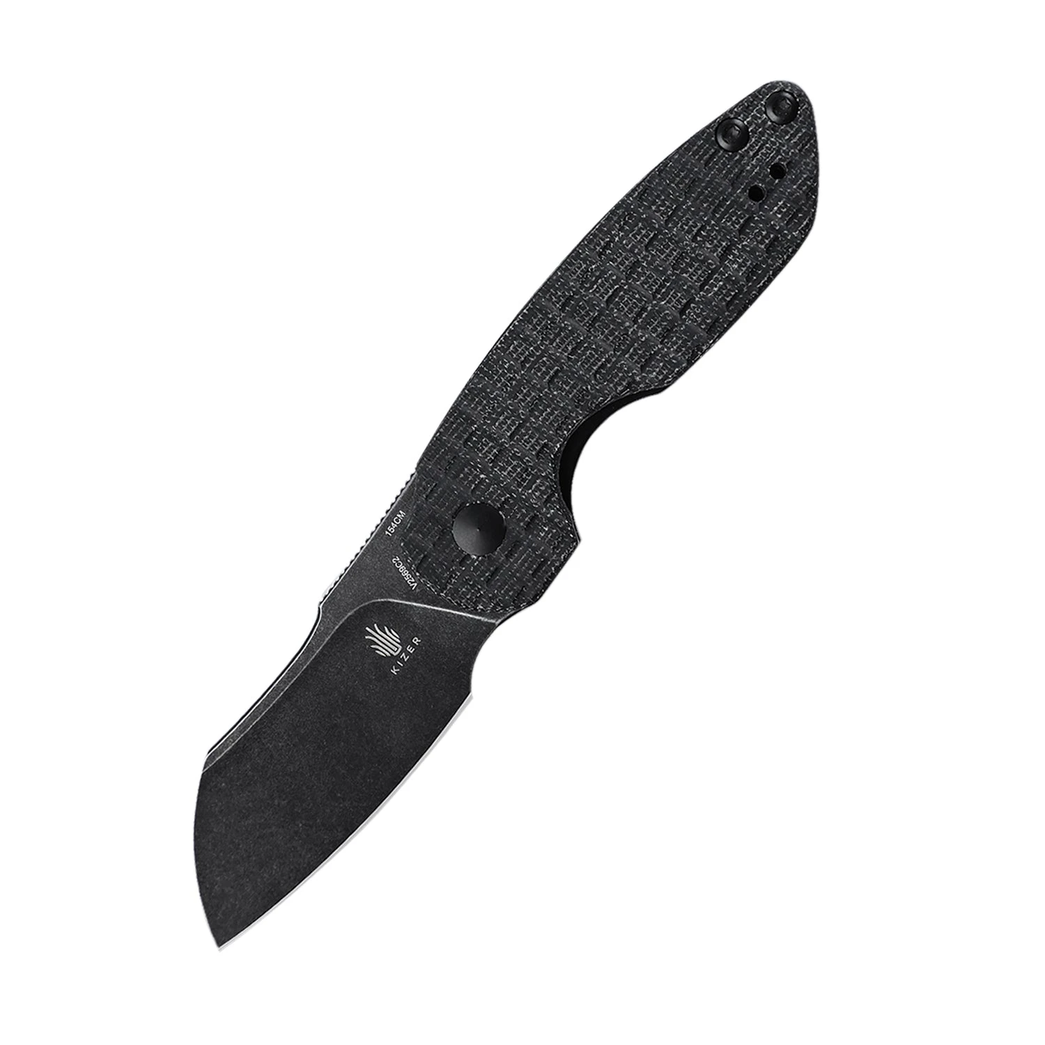 Kizer October Mini Liner Lock Knife Black Micarta (2.54" Black Stonewash) V2569C2 3 Kizer October Mini Liner Lock Knife Black Micarta (2.54" Black Stonewash) V2569C2