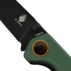 Kizer Official Exclusive | Begleiter Mini | 2.87" 4V Blade| Green Aluminum Handle | V3458KFC4 -Kizer Sales Store V3458KFC403