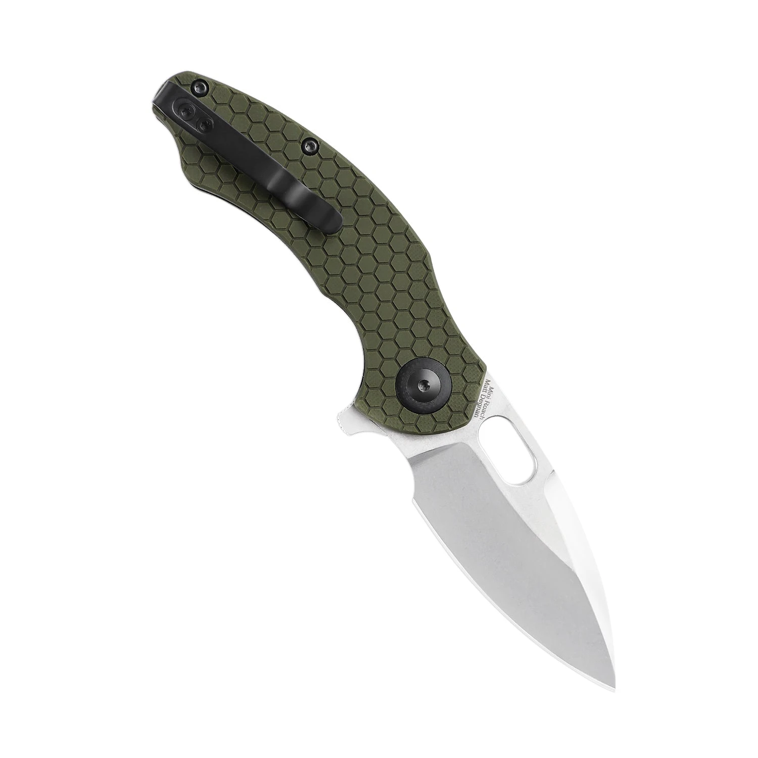 Kizer Degnan Mini Roach Liner Lock Olive Green G-10 (2.99" SW) V3477C1 5 Kizer Degnan Mini Roach Liner Lock Olive Green G-10 (2.99" SW) V3477C1 - Image 3
