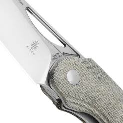 Kizer Kobold 2.0 Front Flipper Green Micarta Handle V3542.2C1 (3.66" Stonewash) -Kizer Sales Store V3542.2C1 3