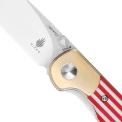 Kizer Friday Club | PPY | 3.3" 154CM Blade | Brass & G10 Handle | V3587KFC1 -Kizer Sales Store V3587KFC1 3