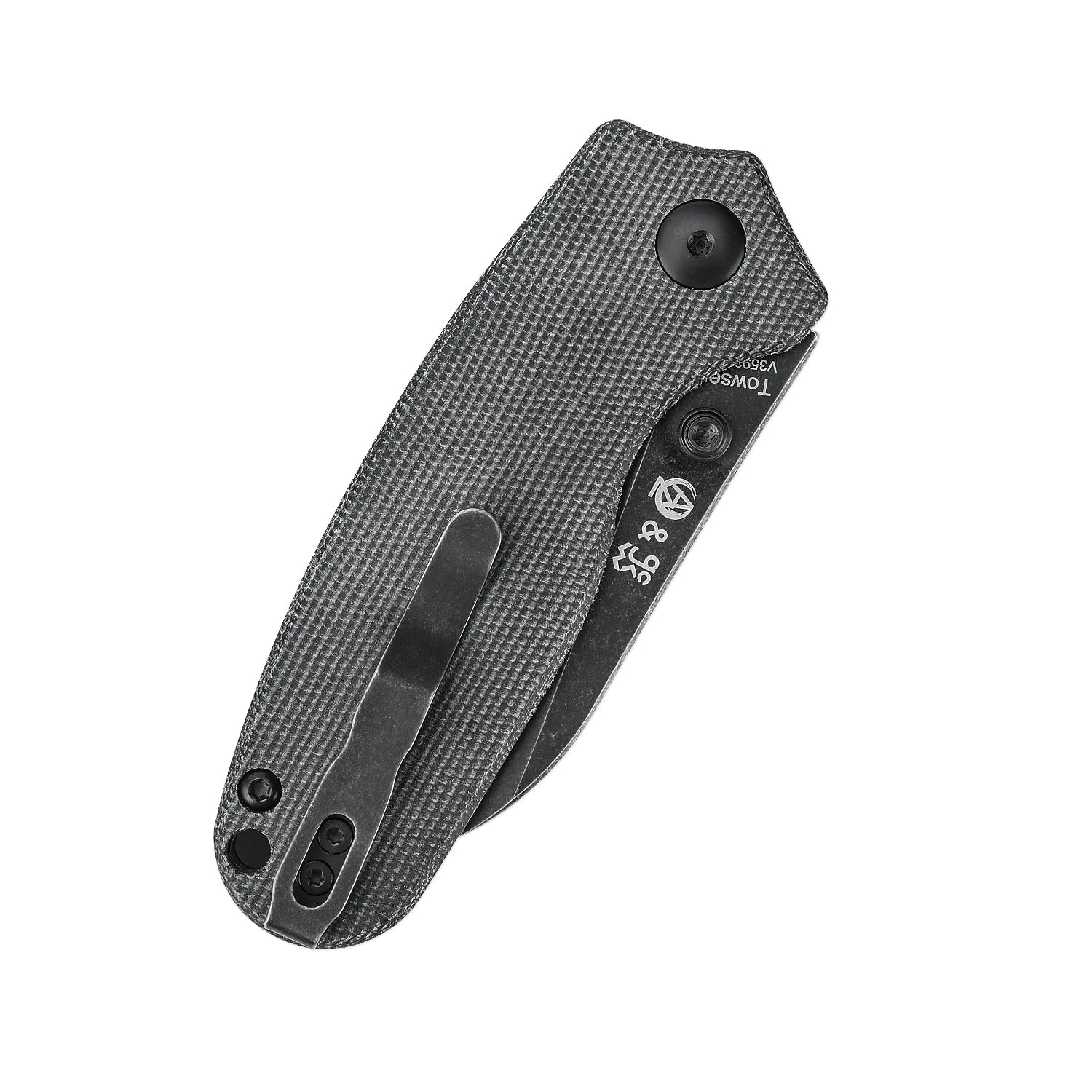 Kizer Azo Towser S Liner Lock Knife Black Micarta V3593SC2 (2.85” Black Stonewash) 8 Kizer Azo Towser S Liner Lock Knife Black Micarta V3593SC2 (2.85” Black Stonewash) - Image 6