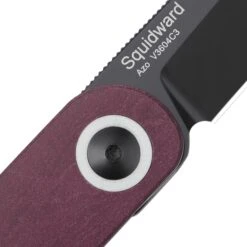 Kizer Azo Squidward Front Flipper Knife Red Richlite Handle V3604C3 (2.81" Black) -Kizer Sales Store V3604C3 4