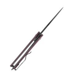 Kizer Azo Squidward Front Flipper Knife Red Richlite Handle V3604C3 (2.81" Black) -Kizer Sales Store V3604C3 7