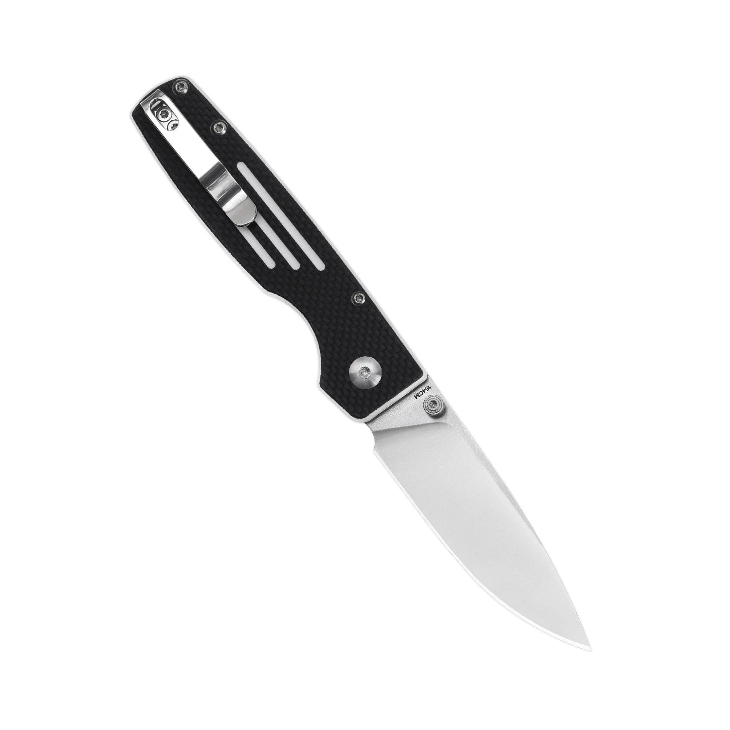 Kizer Original Button Lock Knife Black&White G10 Handle V3605C2 (2.98" Satin) 4 Kizer Original Button Lock Knife Black&White G10 Handle V3605C2 (2.98" Satin) - Image 2