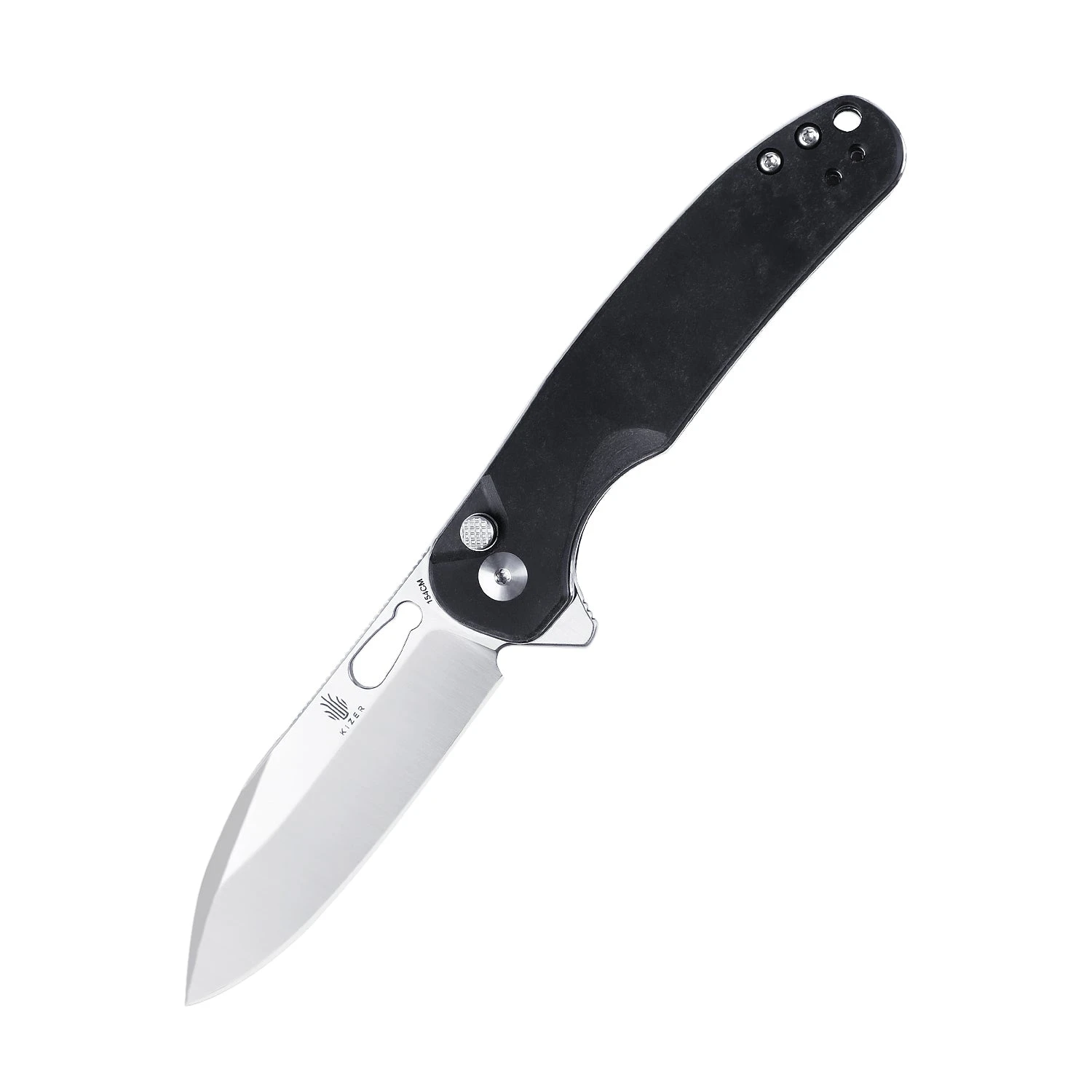 Kizer Azo HIC-CUP Button Lock Knife Black Richlite V3606C2 (3.15" Satin) 3 Kizer Azo HIC-CUP Button Lock Knife Black Richlite V3606C2 (3.15" Satin)