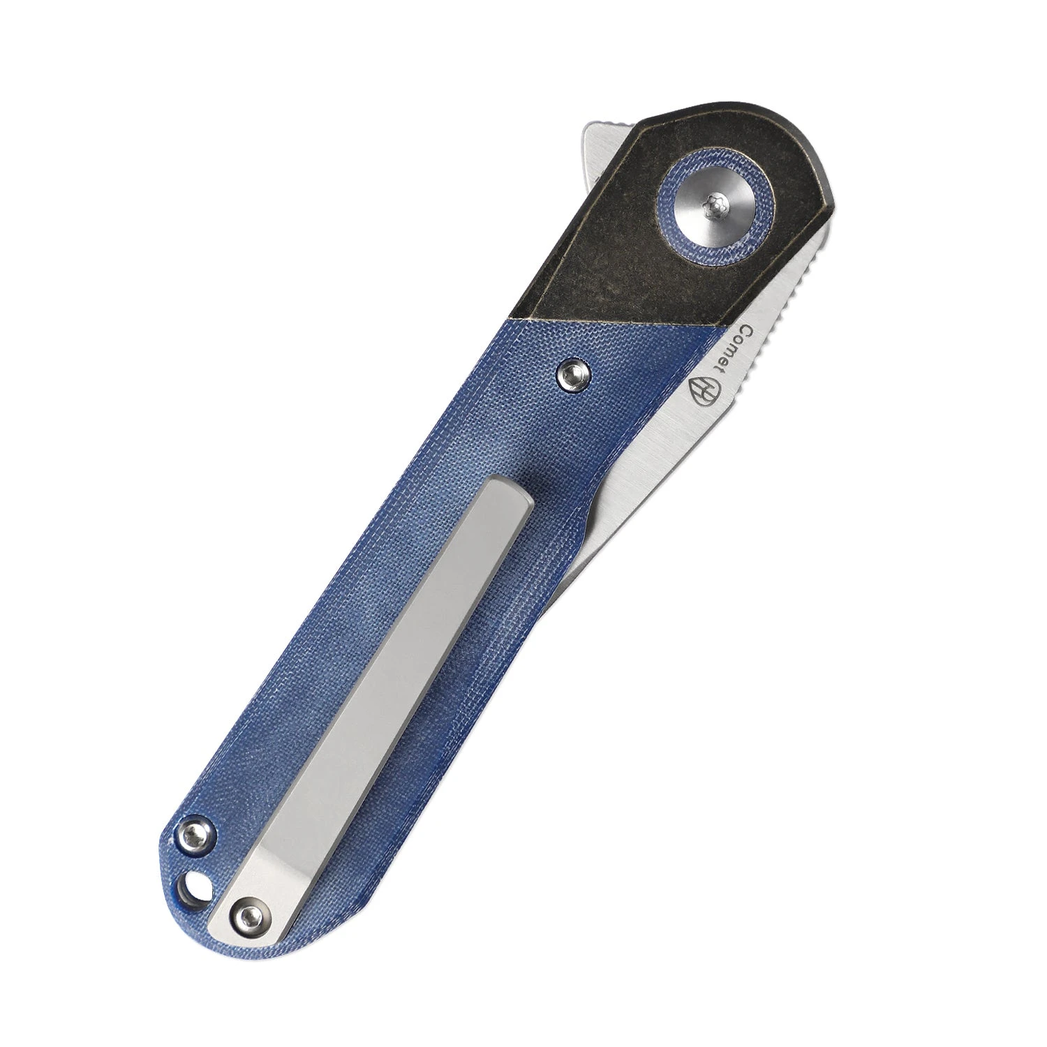 Kizer Comet Liner Lock Knife Brass & Micarta Blue V3614C2 8 Kizer Comet Liner Lock Knife Brass & Micarta Blue V3614C2 - Image 6