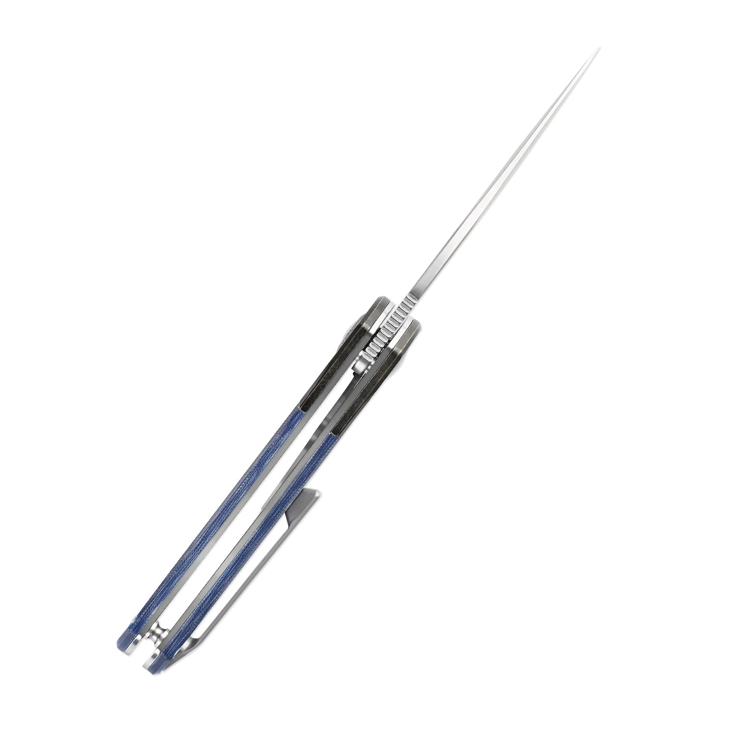 Kizer Comet Liner Lock Knife Brass & Micarta Blue V3614C2 9 Kizer Comet Liner Lock Knife Brass & Micarta Blue V3614C2 - Image 7