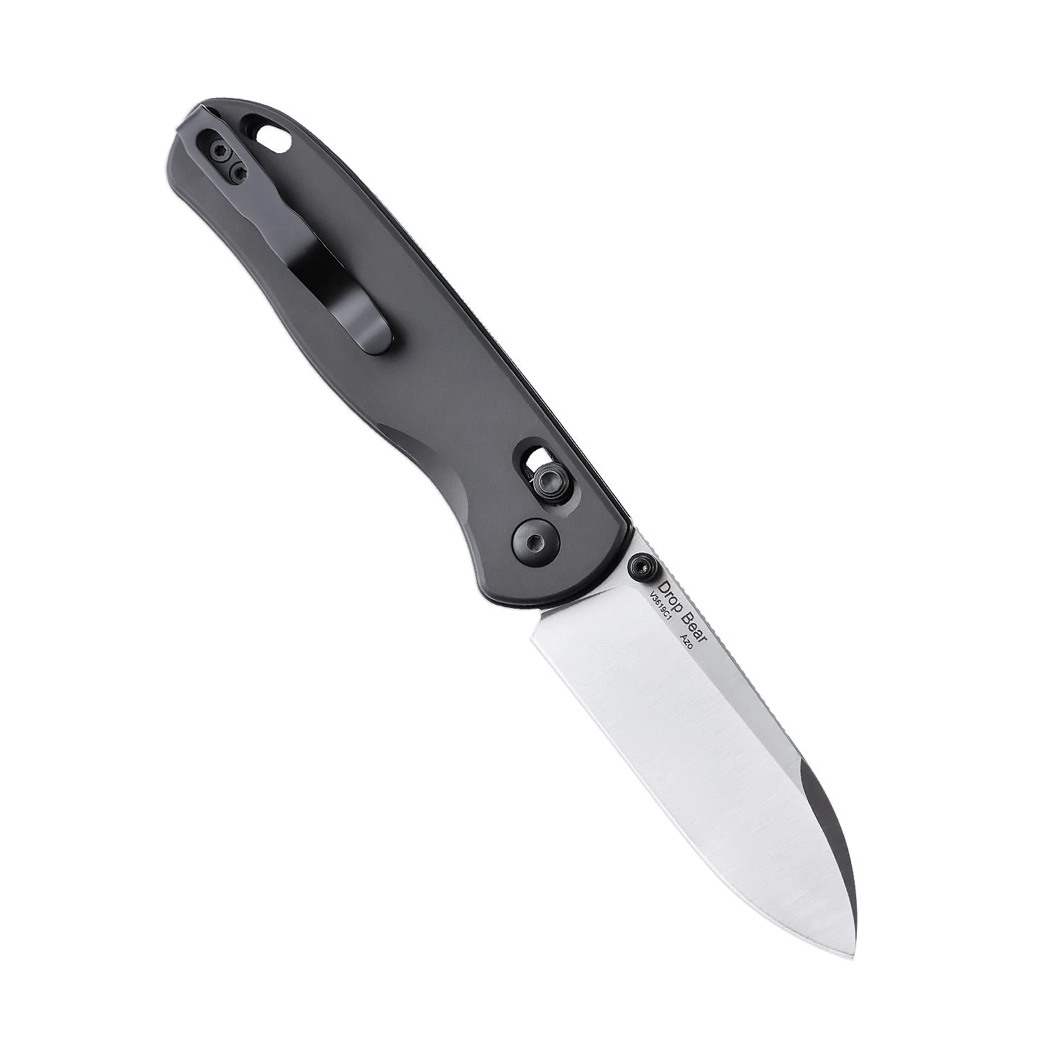 Kizer Drop Bear Clutch Lock Aluminum Gunmetal V3619C1 (2.97" Satin) 5 Kizer Drop Bear Clutch Lock Aluminum Gunmetal V3619C1 (2.97" Satin) - Image 3