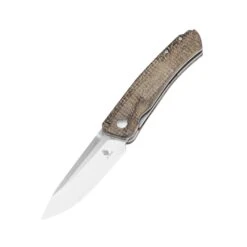 Kizer Agressor 154CM Blade Front Flipper Micarta Handle V3629C1 (2.99" Stonewash)