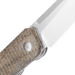 Kizer Agressor 154CM Blade Front Flipper Micarta Handle V3629C1 (2.99" Stonewash) -Kizer Sales Store V3629C1 4
