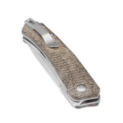 Kizer Agressor 154CM Blade Front Flipper Micarta Handle V3629C1 (2.99" Stonewash) -Kizer Sales Store V3629C1 6