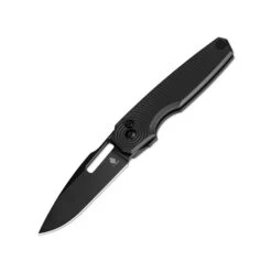 Kizer Sales Store 12 Kizer Dogfish 154CM Blade Button Lock Aluminium Handle V3640C1 (3.15" Black)