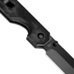 Kizer KUH 154CM Blade Button Lock Micarta Handle V3649C1 (3.19" Black) -Kizer Sales Store V3649C1 0005 V3649C1 2