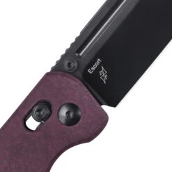 Kizer Clutch Lock Red Richlite V4481C1 (3.31" Black) -Kizer Sales Store V4481C1 4