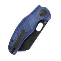 Kizer Sheepdog Liner Lock Knife Blue Denim Micarta V4488C2 (3.25" Black SW) -Kizer Sales Store V4488C2 6