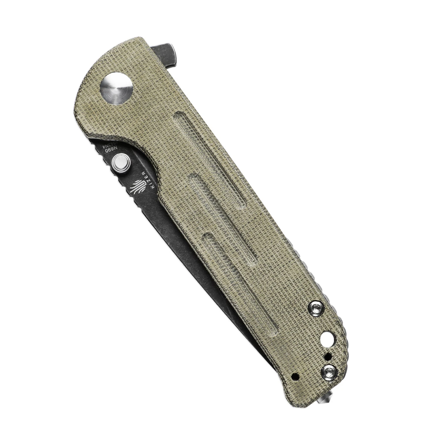 Kizer Justice Liner Lock Knife Micarta Green V4543N4 7 Kizer Justice Liner Lock Knife Micarta Green V4543N4 - Image 5