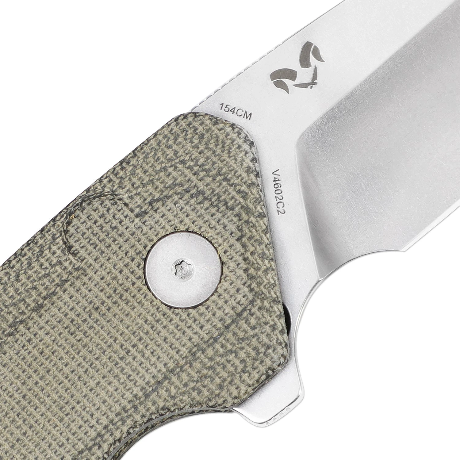 Kizer Mad Tanto Button Lock Knife Green Micarta Handle V4602C2 (3.31" Stonewash) 6 Kizer Mad Tanto Button Lock Knife Green Micarta Handle V4602C2 (3.31" Stonewash) - Image 4