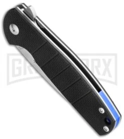 Kizer Vanguard Laconico Gemini Black G-10 Flipper - Stonewash Plain -Kizer Sales Store kizer gemini a1 bottom cm large